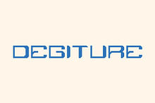 Degiture - Modern Techno Font