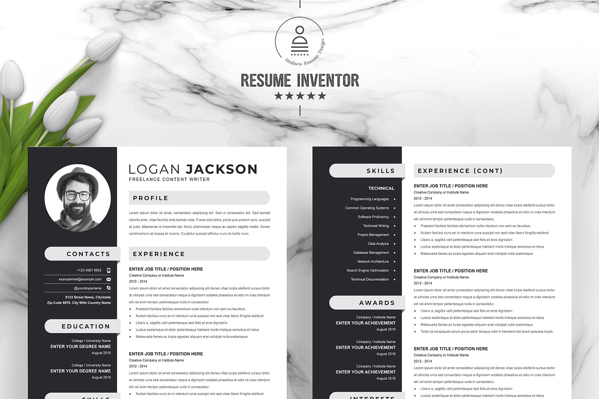 JOB WINNING RESUME - 50 TEMPLATES, a Resume Template by ResumeInventor (Photo 66 of 184)