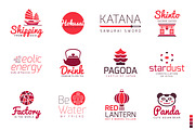 Asia Flat Logo Bundle, a Branding & Logo Template by ToonPlanet Vector Assets (Thumbnail 3 of 9)
