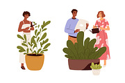 People grow and care for plants set, a Person Illustration by Good Studio (Thumbnail 2 of 4)