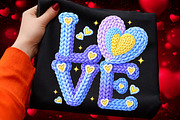 Faux Yarn Crochet Love Valentines, an Illustration by Craft Nest (Thumbnail 1 of 8)