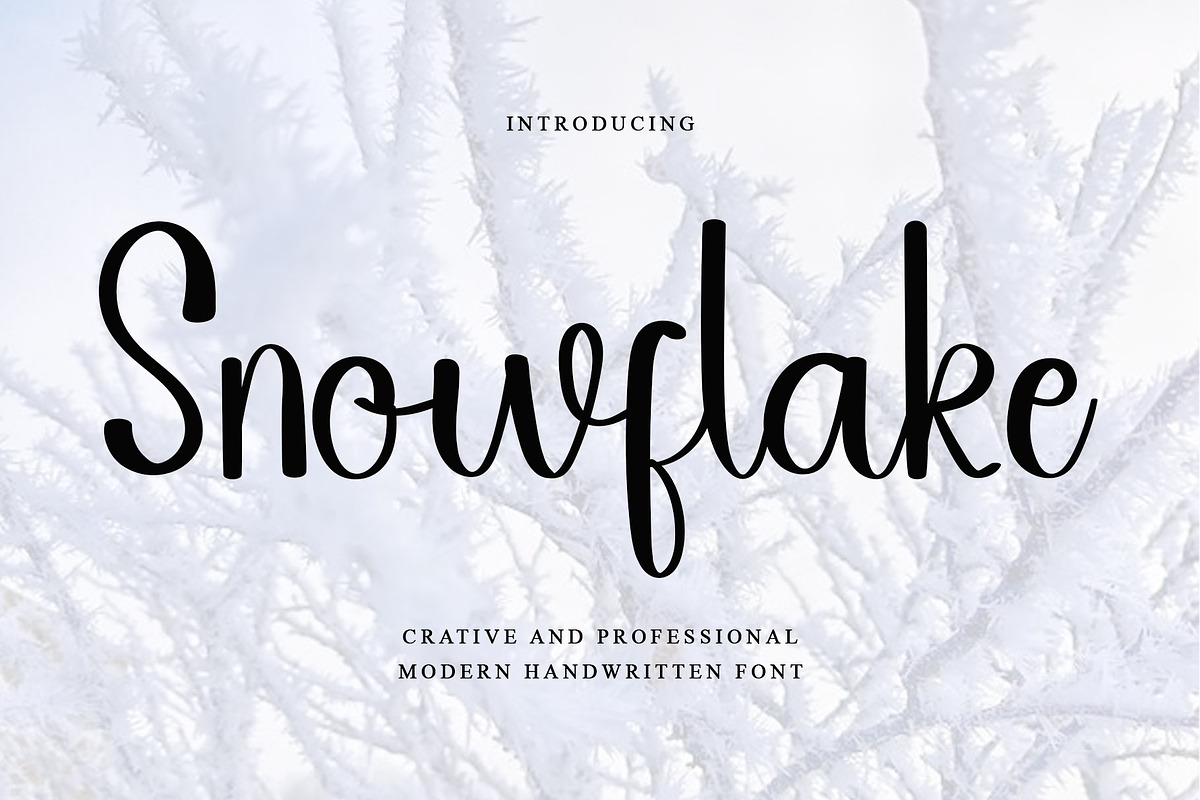 Snowflake, a Handwritten Font by InermediaSTUDIO (Photo 1 of 7)
