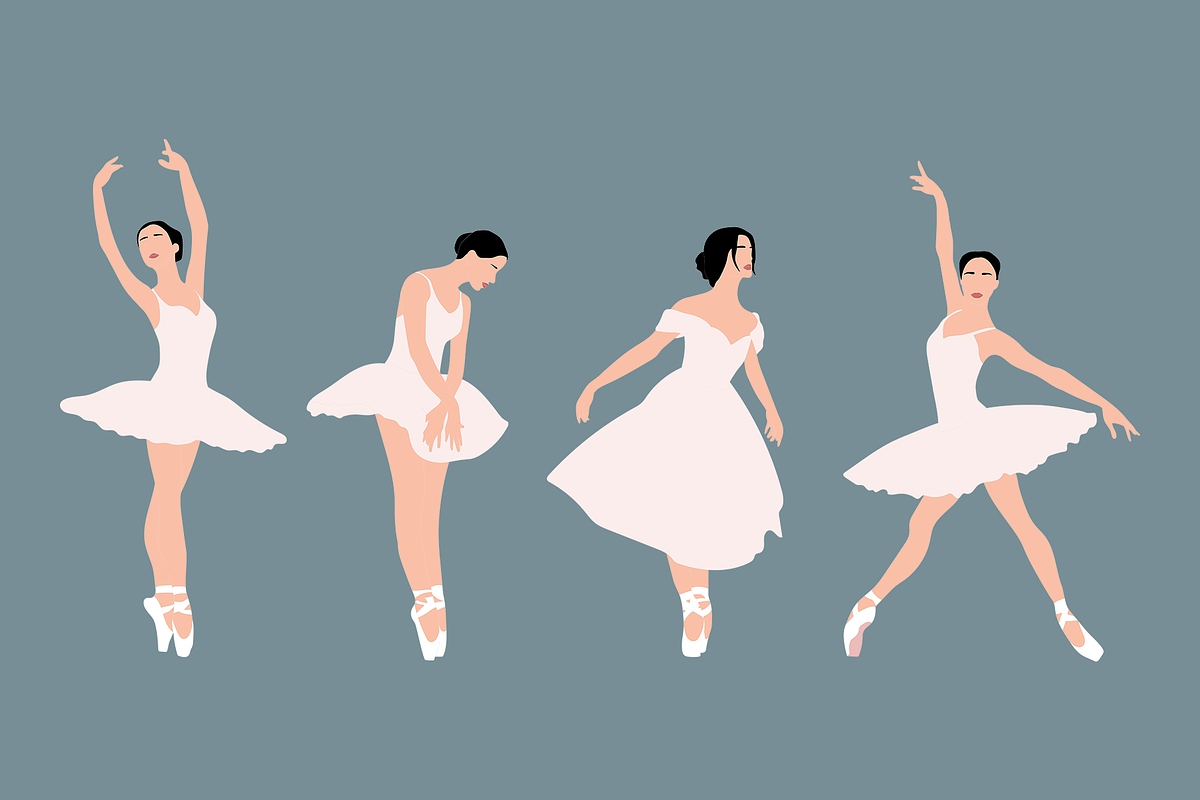 Ballet Graphic Illustrations, a Decorative Illustration by Lafnaeri