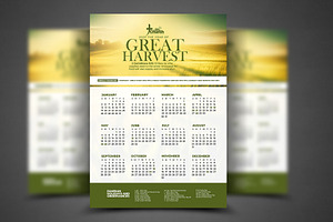 2025 Church Calendar template, a Poster Template by church flyer templates