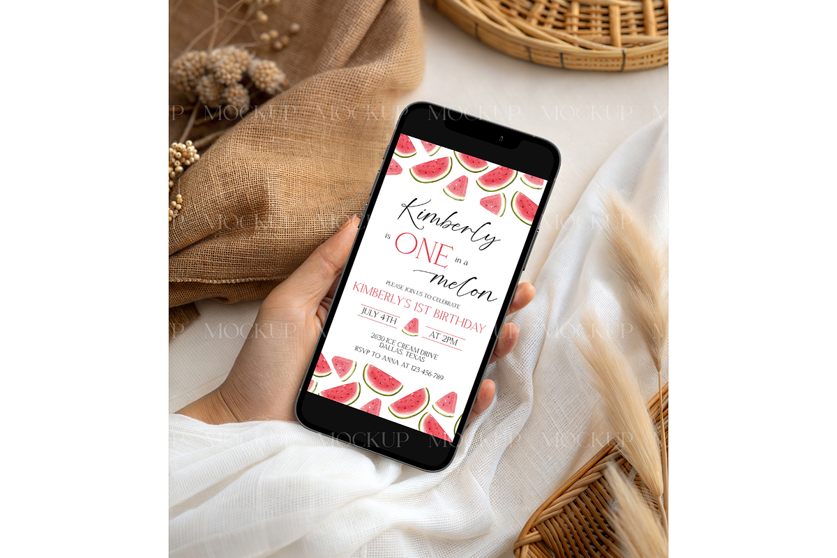 Boho Rattan iPhone Mockup, a Mockup by MockupWizard (Photo 3 of 3)