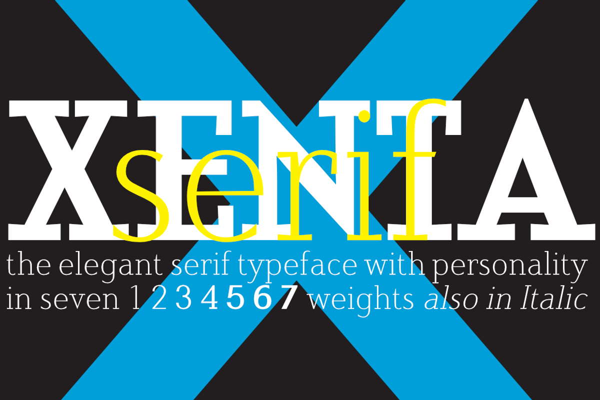 Xenta Serif fonts, a Serif Font by Wiescher Design (Photo 3 of 8)