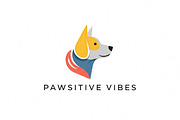 Pawsitive Vibes Dog, a Branding & Logo Template by Logocreative (Thumbnail 1 of 2)