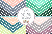 Vintage Chevron Papers, a Pattern Graphic by Maybe Sparrow Designs (Thumbnail 2 of 4)