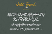 Gold Brush, a Script Font by Thirtypath Studio (Thumbnail 7 of 9)