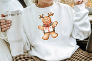 Christmas Gingerbread Man Clipart Bu, an Illustration by Sublimation Artist (Thumbnail 4 of 6)