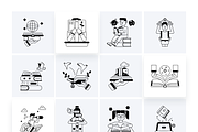 Book and Library Icons, a Duotone Icon by Prosymbols (Thumbnail 10 of 11)