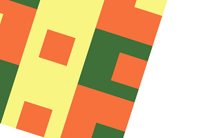 Autumn Squares Pattern