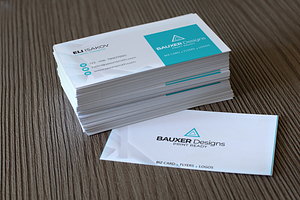 Professional Business Card, a Business Card Template by BAUXERdesigns