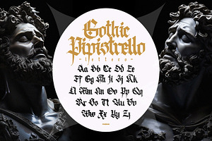 Gothic Vector Letters - 019