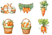 Watercolor Easter Bunny Clipart, an Illustration by Sublimation Artist (Thumbnail 7 of 7)