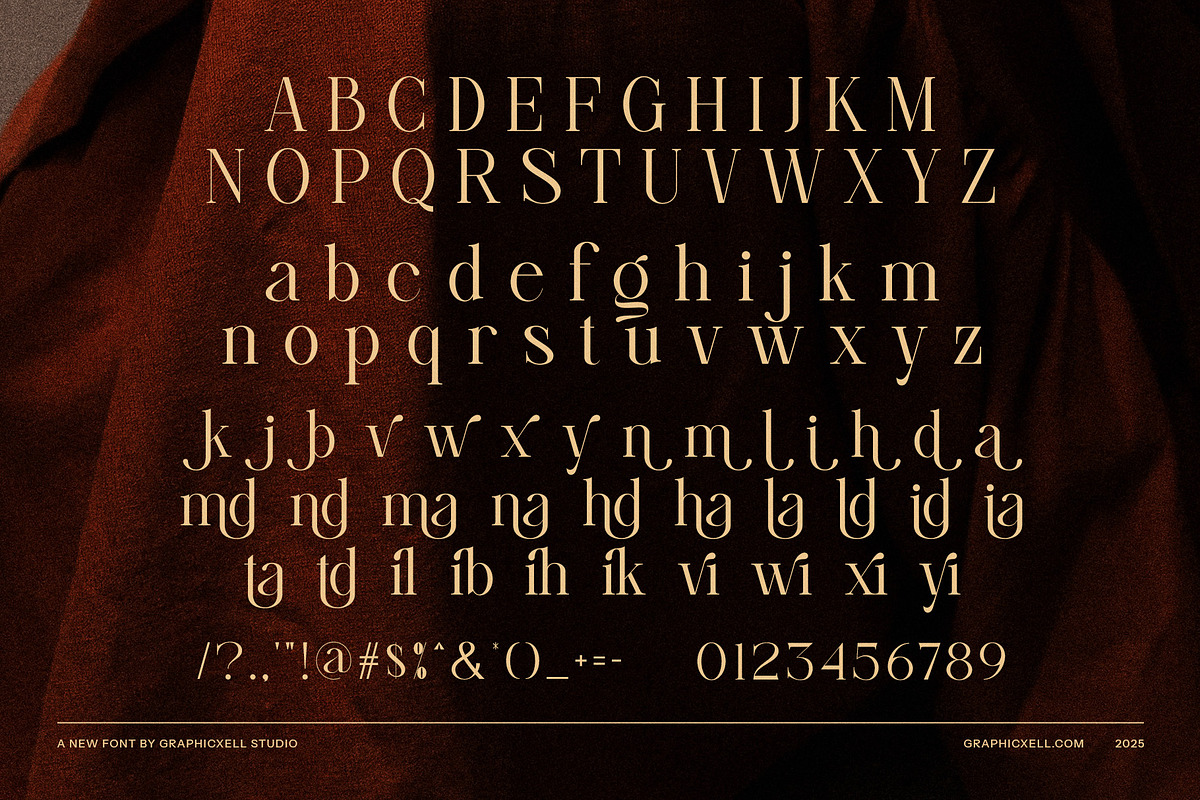 Emilia Elegant Serif Font, a Serif Font by Graphicxell (Photo 8 of 8)