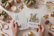 Christmas Card Mockup Set, a Product Mockup by Renderteam (Thumbnail 8 of 16)