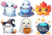 Kawaii Fall Halloween Clipart Bundle, an Illustration by Pixels.Craft (Thumbnail 2 of 7)