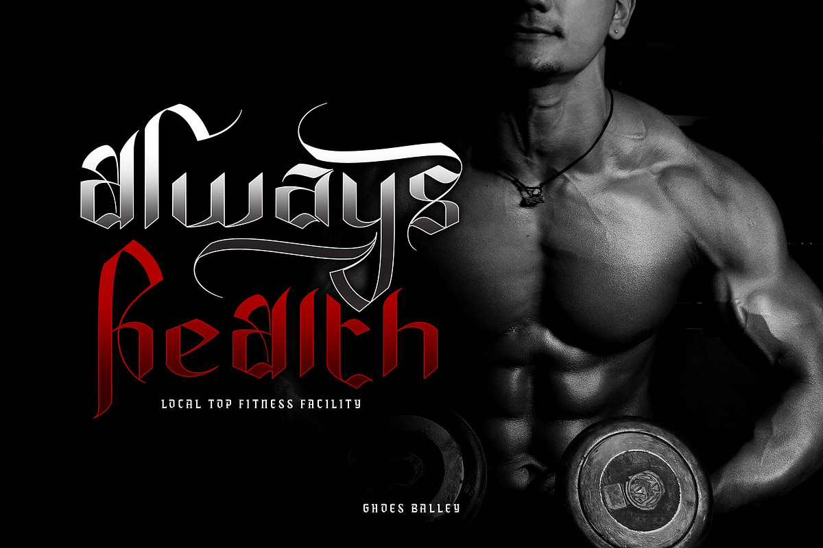 Ghoes Balley Typeface, a Blackletter Font by alit design (Photo 2 of 15)