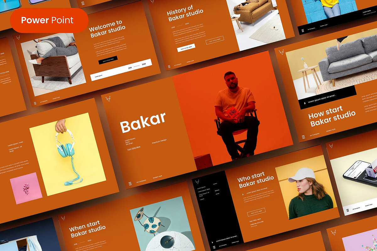 Bakar - Business PowerPoint Template, a Presentation Template by Dens Creative Studio (Photo 1 of 6)
