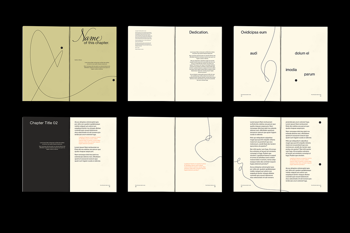 Line Art Poetry Book InDesign 5”x8, a Magazine Template by an-arketype studio. (Photo 1 of 5)
