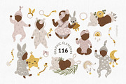 Newborn baby Illustrations & Pattern, an Animal Illustration by tatiletters (Thumbnail 2 of 14)