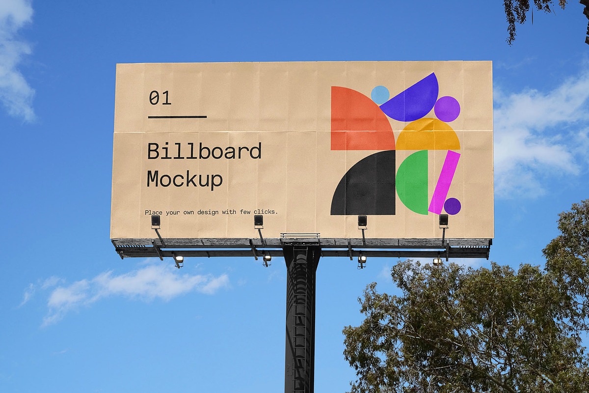 Billboard Poster Street Mockup, an Advertising Mockup by Asylab (Photo 1 of 5)