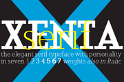 Xenta Serif fonts, a Serif Font by Wiescher Design (Thumbnail 3 of 8)