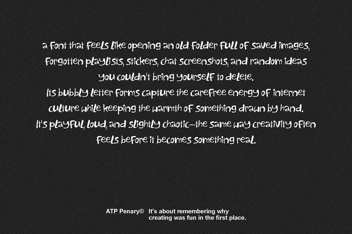Penary - Bold Playful Font, a Handwritten Font by Typeparties (Photo 3 of 11)