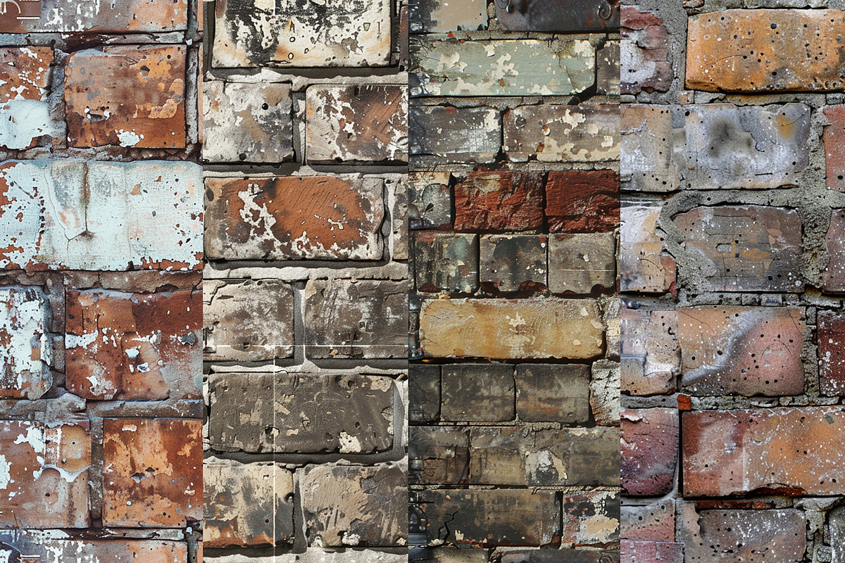 Brick Wall Digital Papers, a Background Graphic by BonaDesigns (Photo 2 of 4)