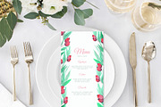 Rosehip Berry Watercolor Wedding Set, an Invitation Template by Love Design (Thumbnail 7 of 12)