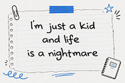 Jugwer Bromn Cute Handwritten Font, a Handwritten Font by Maulana Creative (Thumbnail 4 of 7)