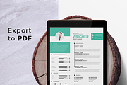 Modern Resume & CV Template, a Resume Template by Hito Graphic (Thumbnail 6 of 8)