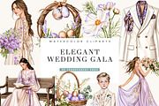 Elegant Wedding Gala Clipart, a Person Illustration by BusyDaydesign (Thumbnail 1 of 9)