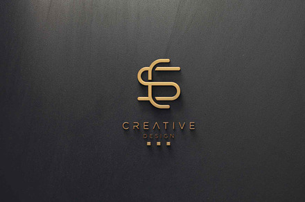 Alphabet Letters Icon Logo CS or SC