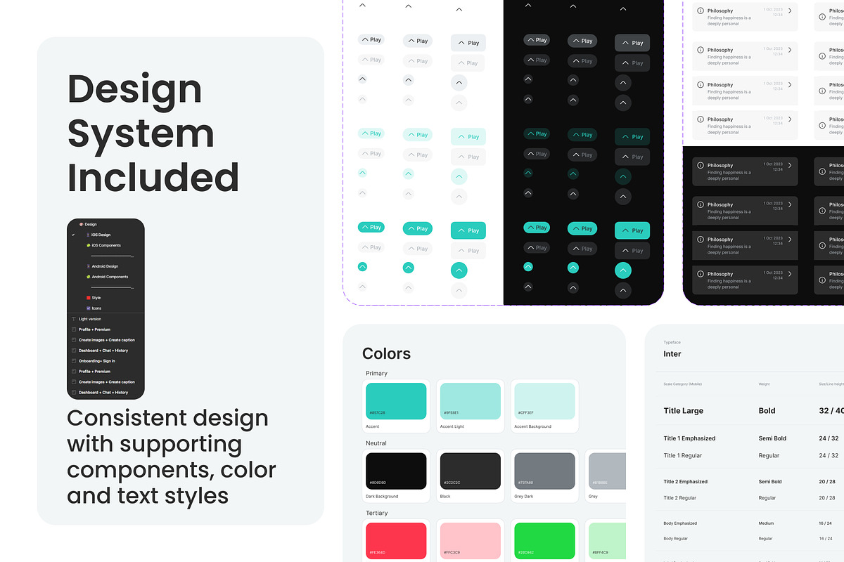 AI Chatbot Assistant, an UI Kit Template by Sergei Durgalian (Photo 4 of 6)