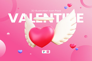 Valentine - 3D Illustration Icon Pac, an Emoji Icon by Creative Perspective
