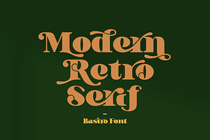 Bastro - Retro Bold Fonts