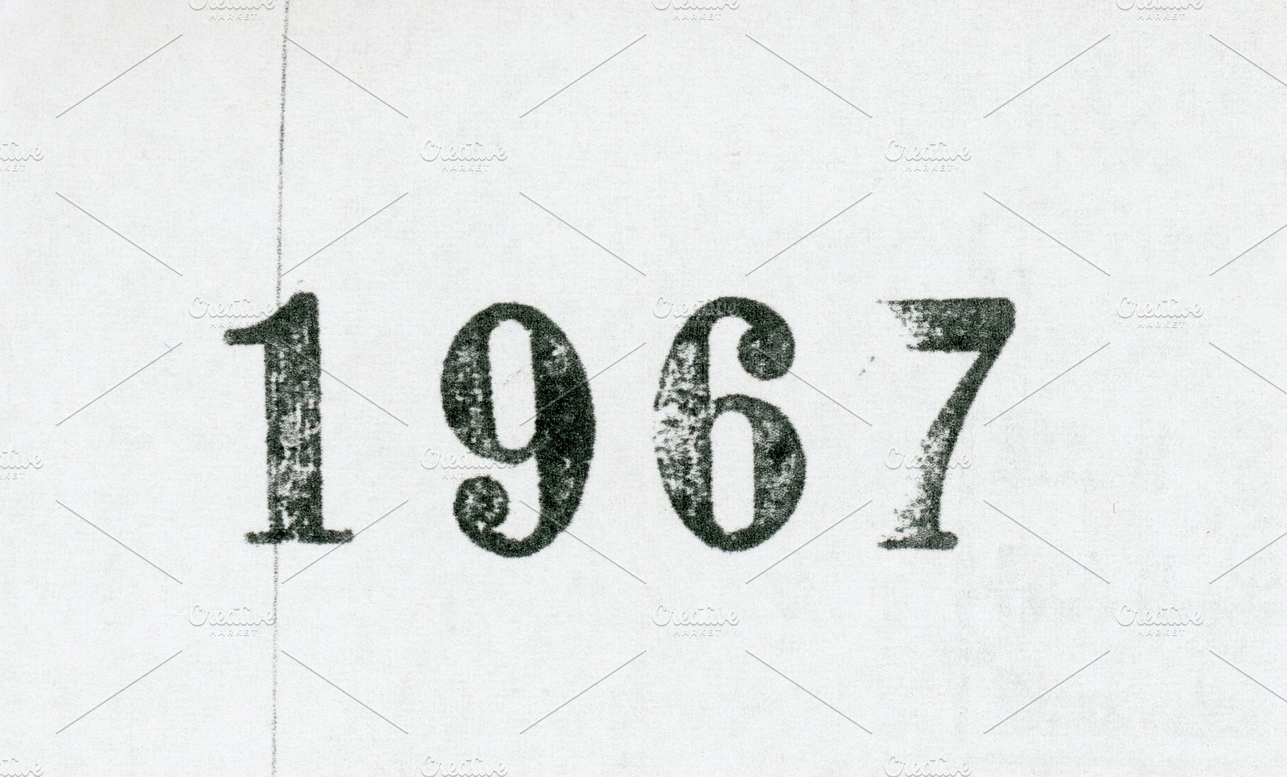 Vintage year 1967 stamp, a Photo by WorldPhotos