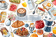 Brunch Clipart - Hand Drawn PNG, a Food Illustration by Lenninator Digital (Thumbnail 1 of 6)