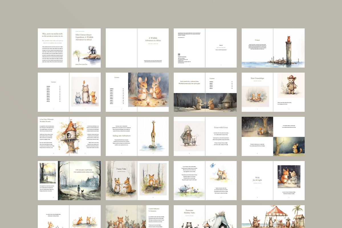 Minimal Children's Book Template, a Magazine Template by Ruben Stom (Photo 13 of 13)