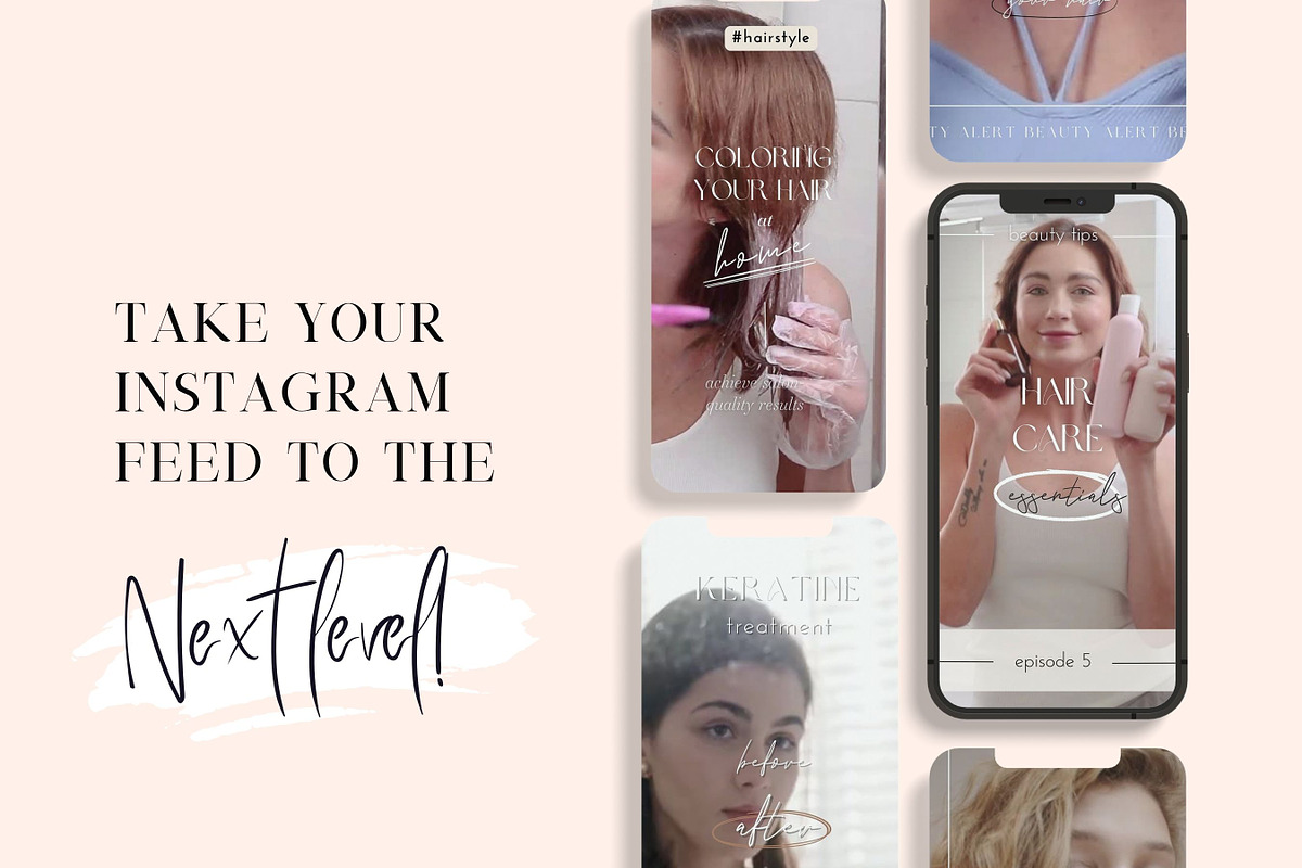 HairStylist Instagram Video Reels, a Social Media Template by design4social (Photo 7 of 7)