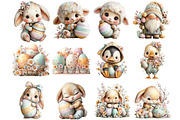 Sweet Easter Clipart, an Illustration by DreamArtGraphic (Thumbnail 3 of 4)