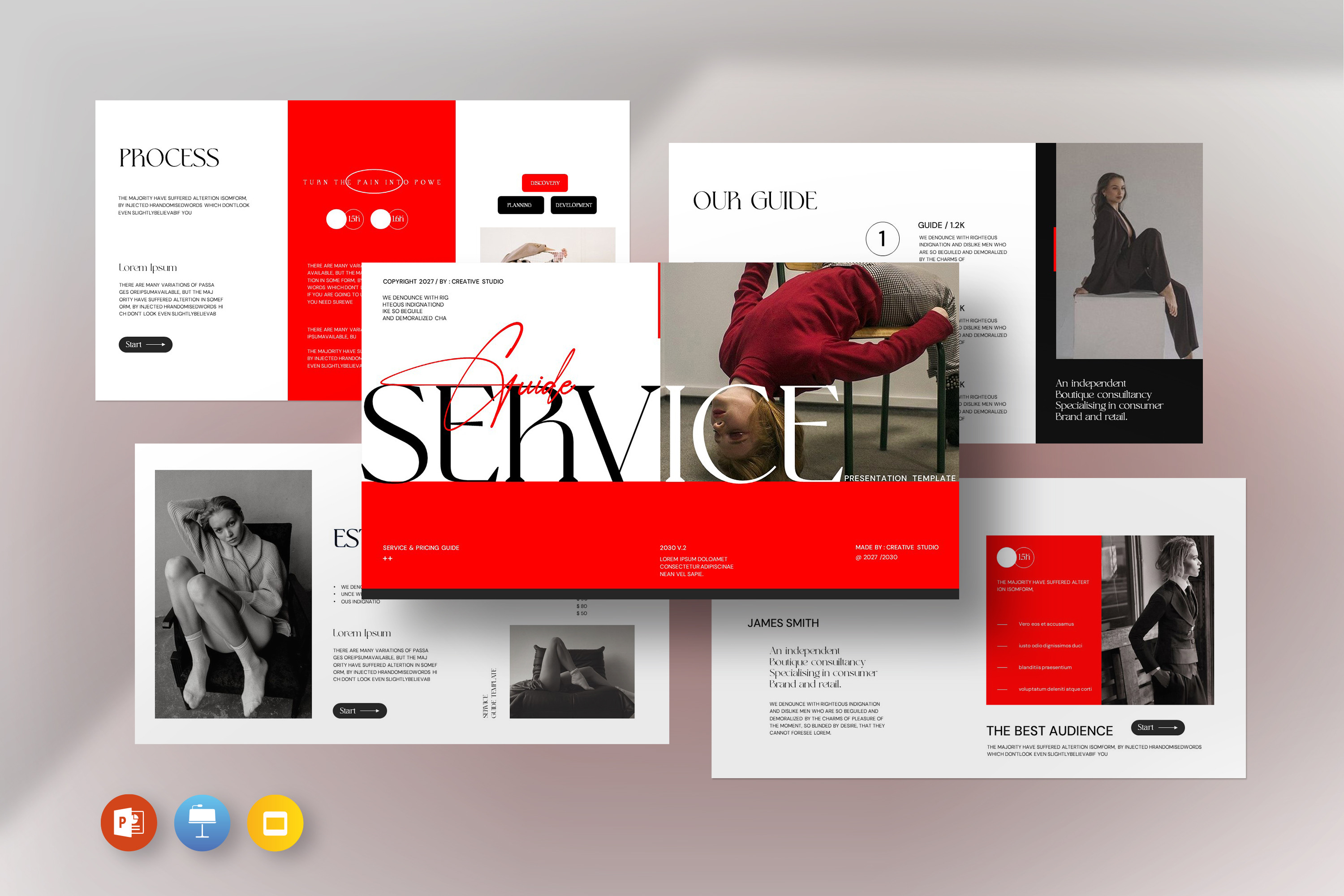 Service Guide Presentation Template, a Presentation Template by ...