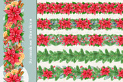 Christmas Watercolor Clipart Set, a Seasonal Illustration by AnitaPol (Thumbnail 14 of 15)