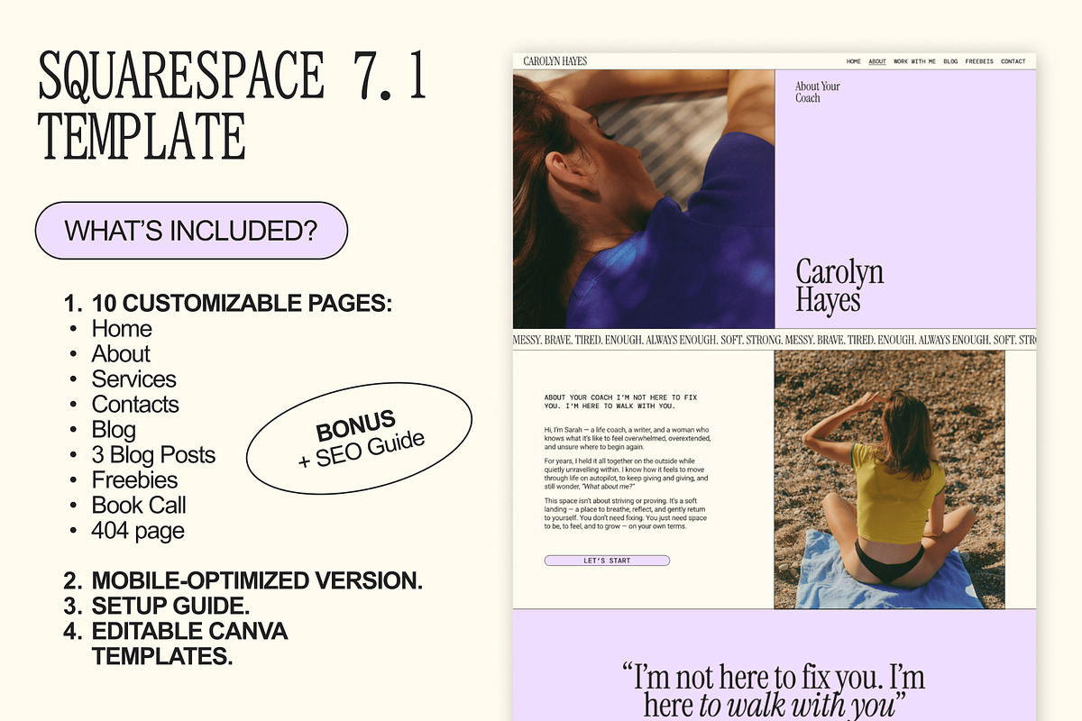 Minimal Squarespace Website Template, a Squarespace Template by Of July Studio (Photo 4 of 9)