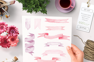 Watercolor Love Valentine Graphics