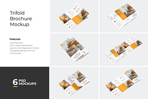 Trifold Brochure Flyer Mockup