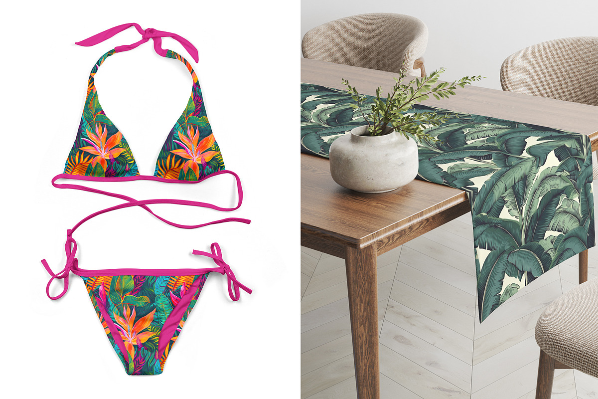 Tropical Seamless Patterns, a Pattern Graphic by Ninterints (Photo 8 of 16)