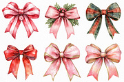 Watercolor Christmas Bow Sublimation, an Illustration by Craft Nest (Thumbnail 4 of 6)
